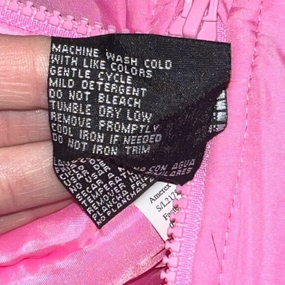 London Fog Baby Girl Pink Snow Bibs Embroidered Flowers 12 Month EUC - Picture 6 of 6